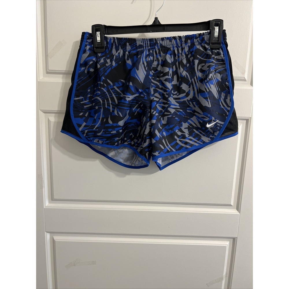 Girl's Youth Nike Standard Dri-Fit Running Run Shorts Size M Blue DX4983